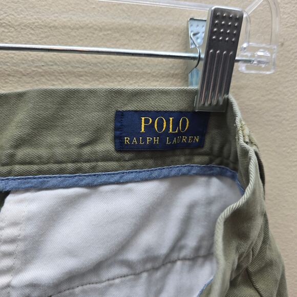 Polo Ralph Lauren Men's Flat Front Classic Fit 9 Chino Shorts Green Size 33 - Picture 4 of 7